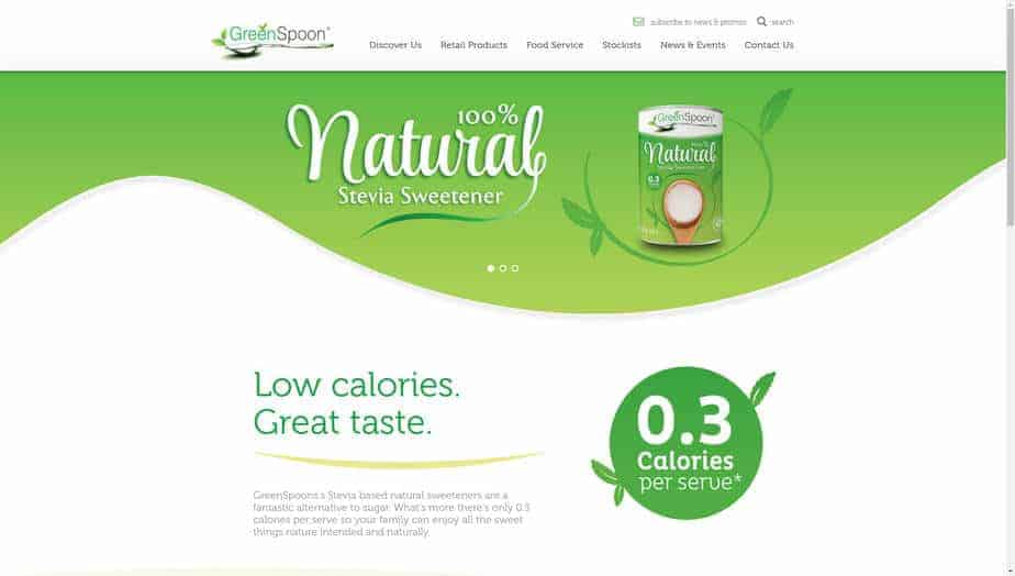 GreenSpoon website desktop homepage