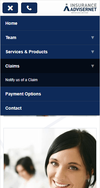 Insurance Advisernet Australia South East website mobile insurance content